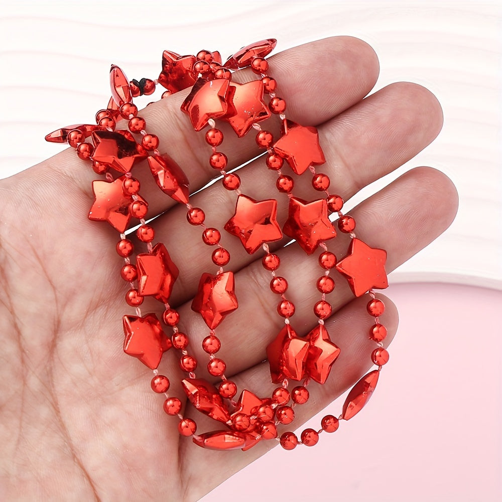 3PCS 13mm Mini Star Resin Bead Chain Set