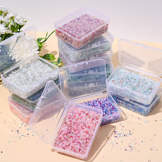 80 g Mixed Color Irregular Crushed Glass