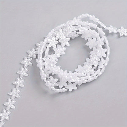2m Imitation Pearl & Shell Rose Flower Bead Chain