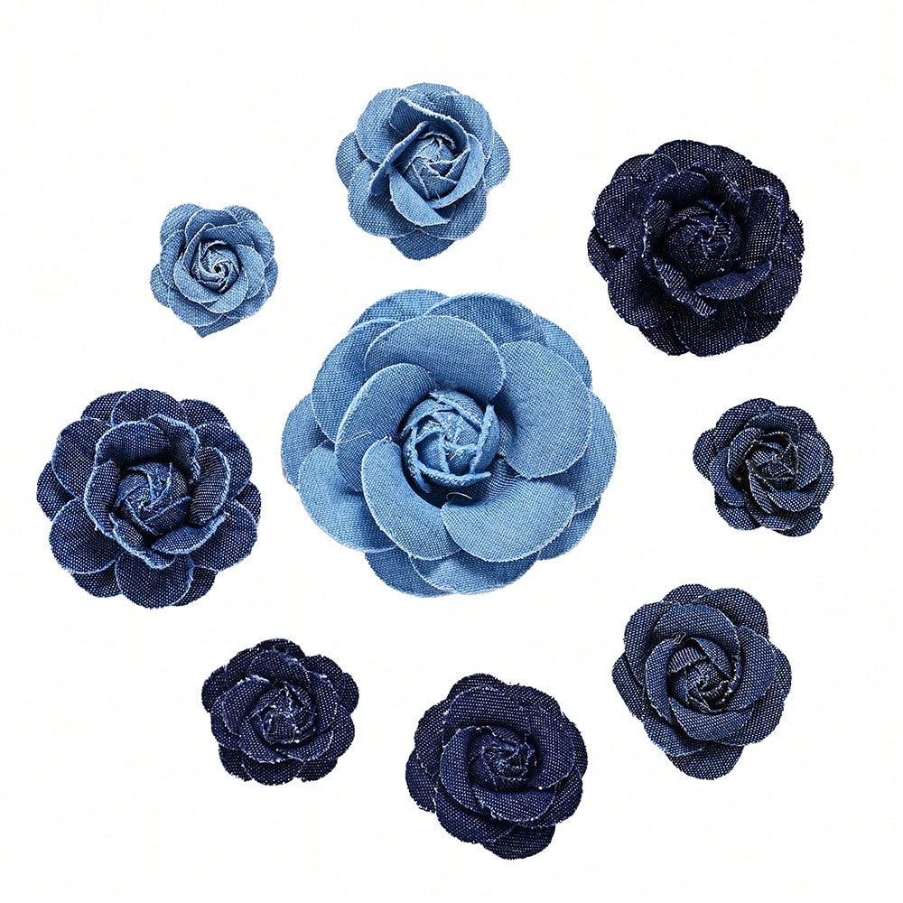 5PCS Artificial Rose Flower Head Set