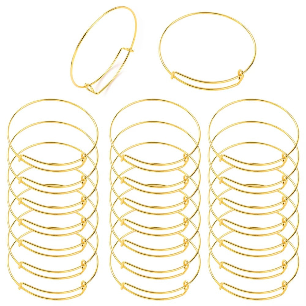 Adjustable Alloy Bangle Bracelets