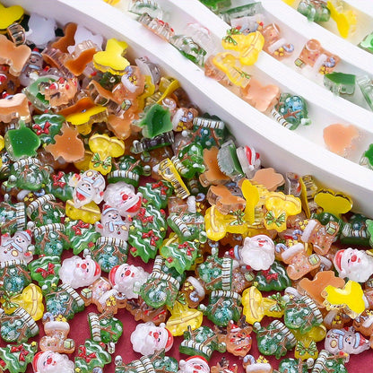 Christmas Resin Flatback Embellishments