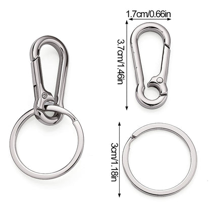 Zinc Alloy Metal Keychain Set