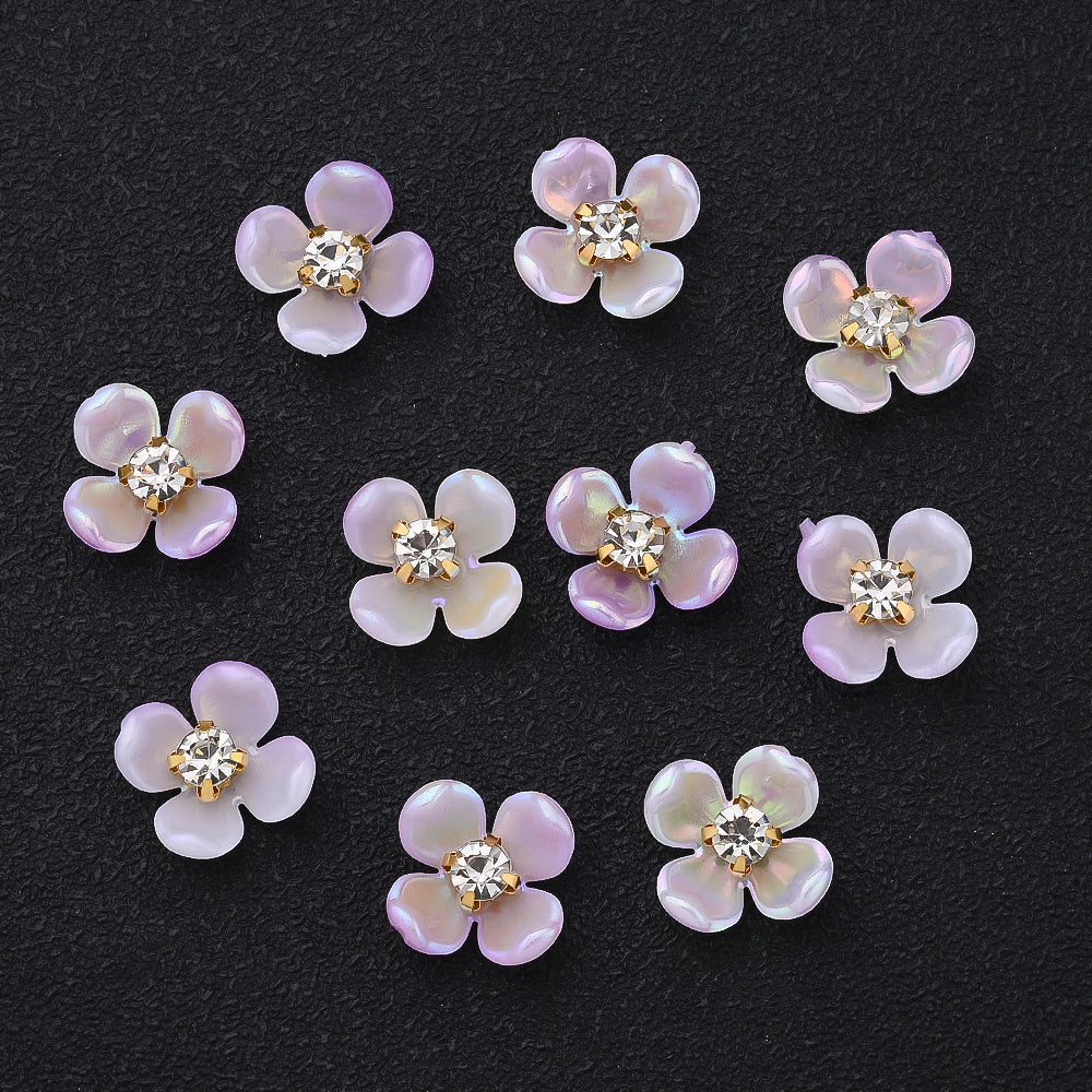 Gradient Flower Acrylic Beads