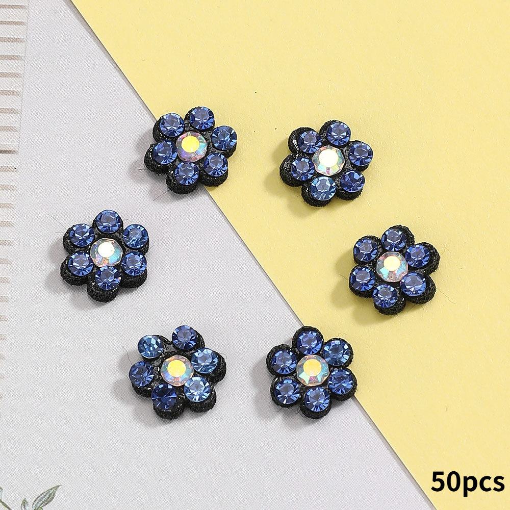Plum Blossom Rhinestone Patches