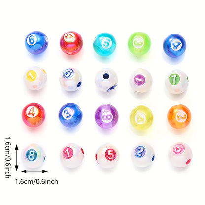 AB Digital Engraved Acrylic Beads