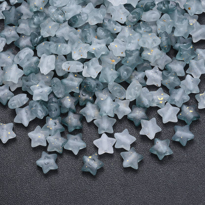 9 mm Gradient Matte Star Acrylic Beads