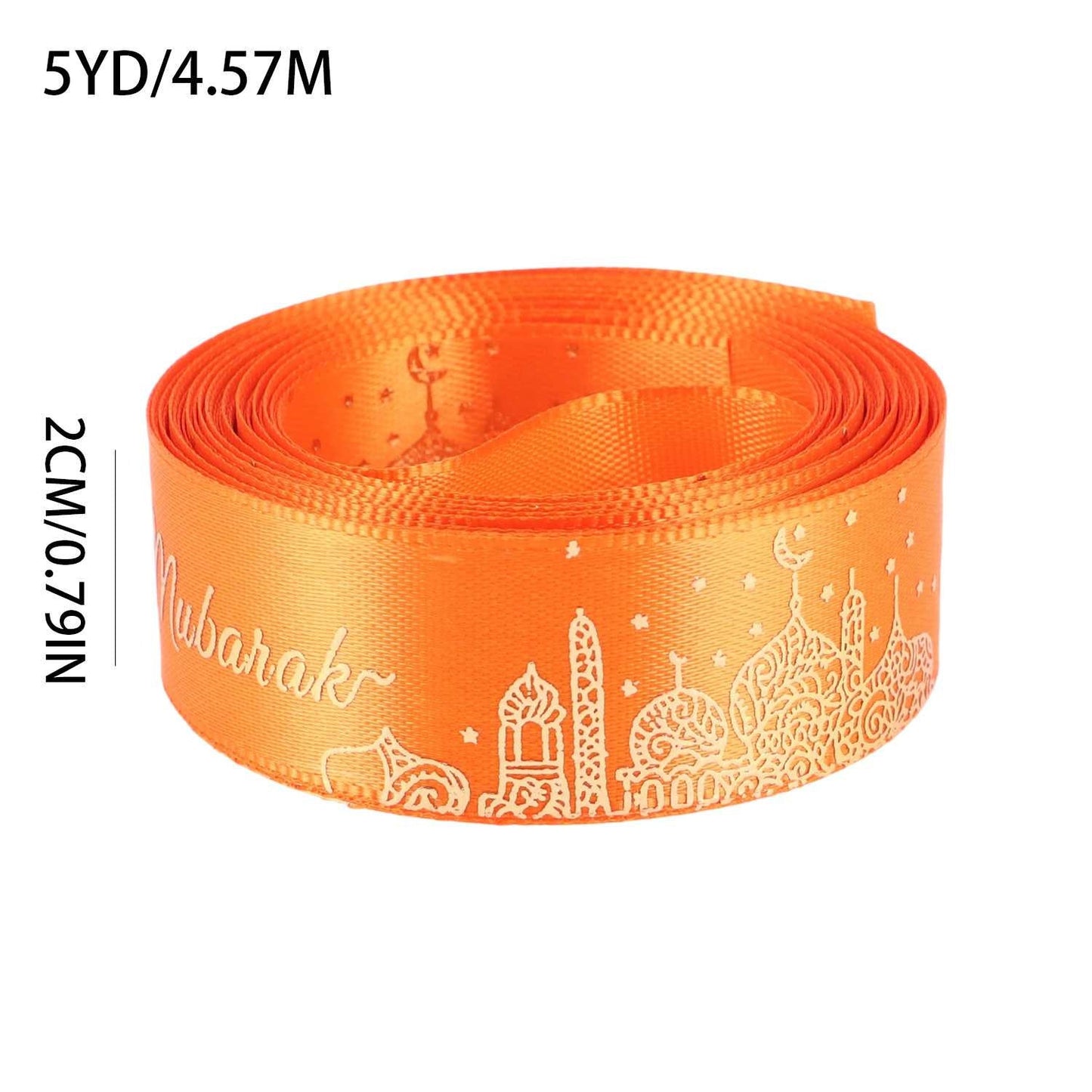 Happy Eid Mubarak Grosgrain Ribbon