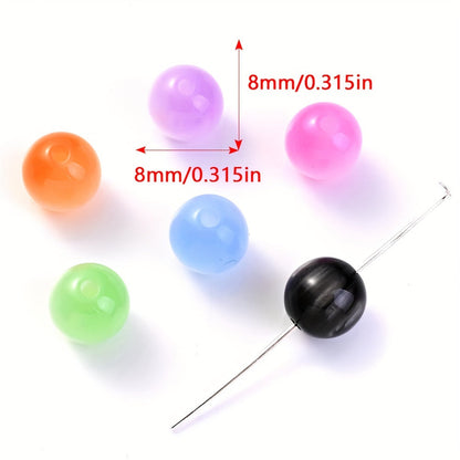 Cat Eye Resin Round Beads