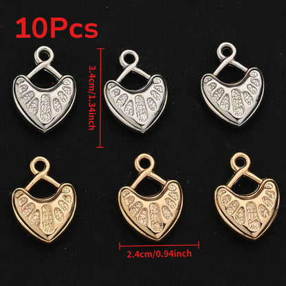 10/20PCS CCB Peach Heart Pendant Set