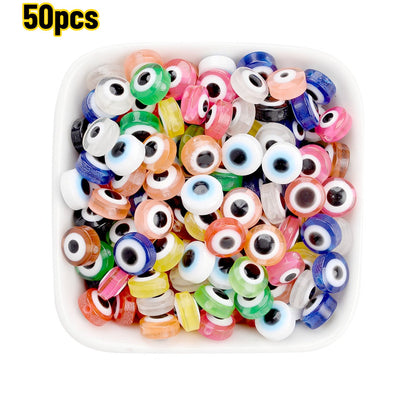 Boho Evil Eye Resin Beads
