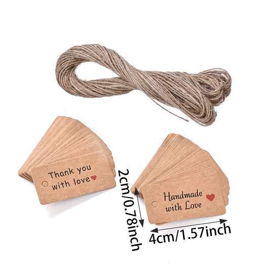 Letter Paper Hang Tags