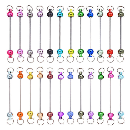 Alloy Blank Beaded Keychain Kit