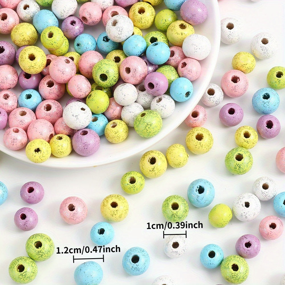Shiny Round Wooden Beads