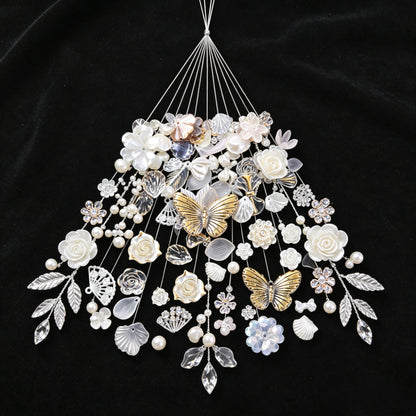 Acrylic Flower Leaf Charms Set