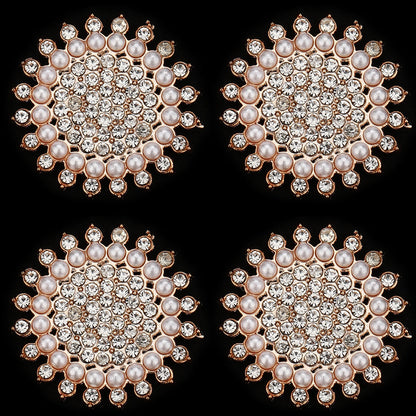 Stylish Acrylic Pearl and Rhinestone Flatback Embellishments