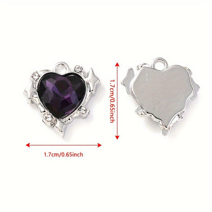 Heart Rhinestone Pendant Set