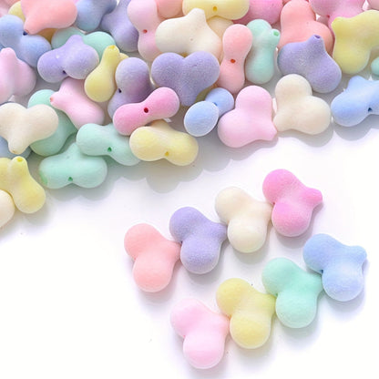 Fleece Heart Acrylic Beads