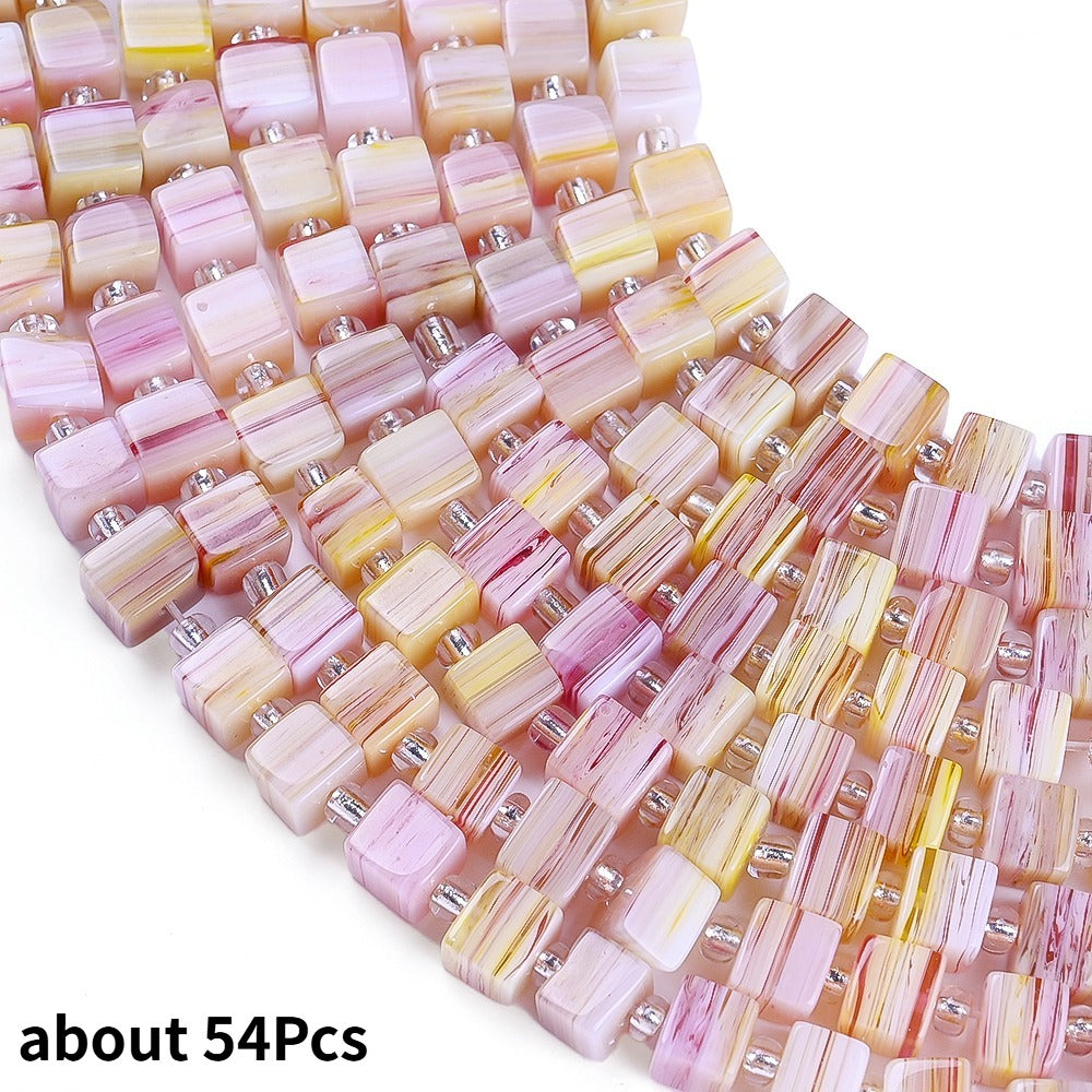 Square Natural Stone Beads