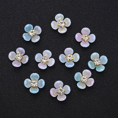 Gradient Flower Acrylic Beads