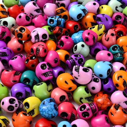 Halloween Skull Acrylic Beads
