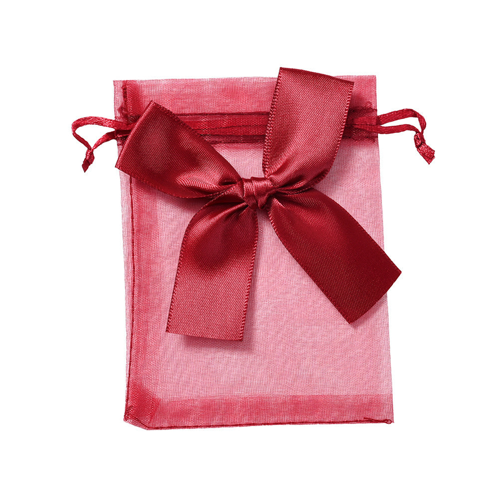 10PCS Organza Drawstring Gift Bag Set with Bowknot