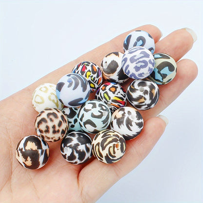 Watermark Leopard Silicone Beads