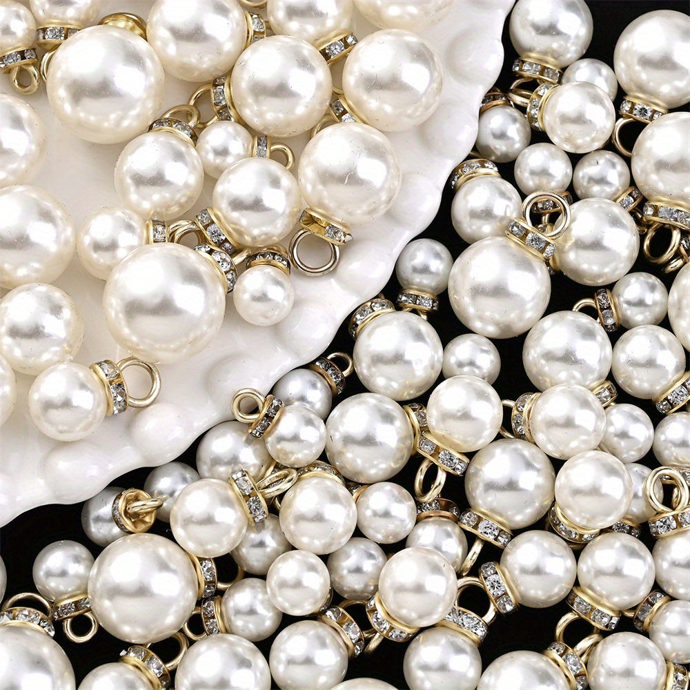 8/10/12/14/16 mm Acrylic Rhinestone Round Spacer Beads