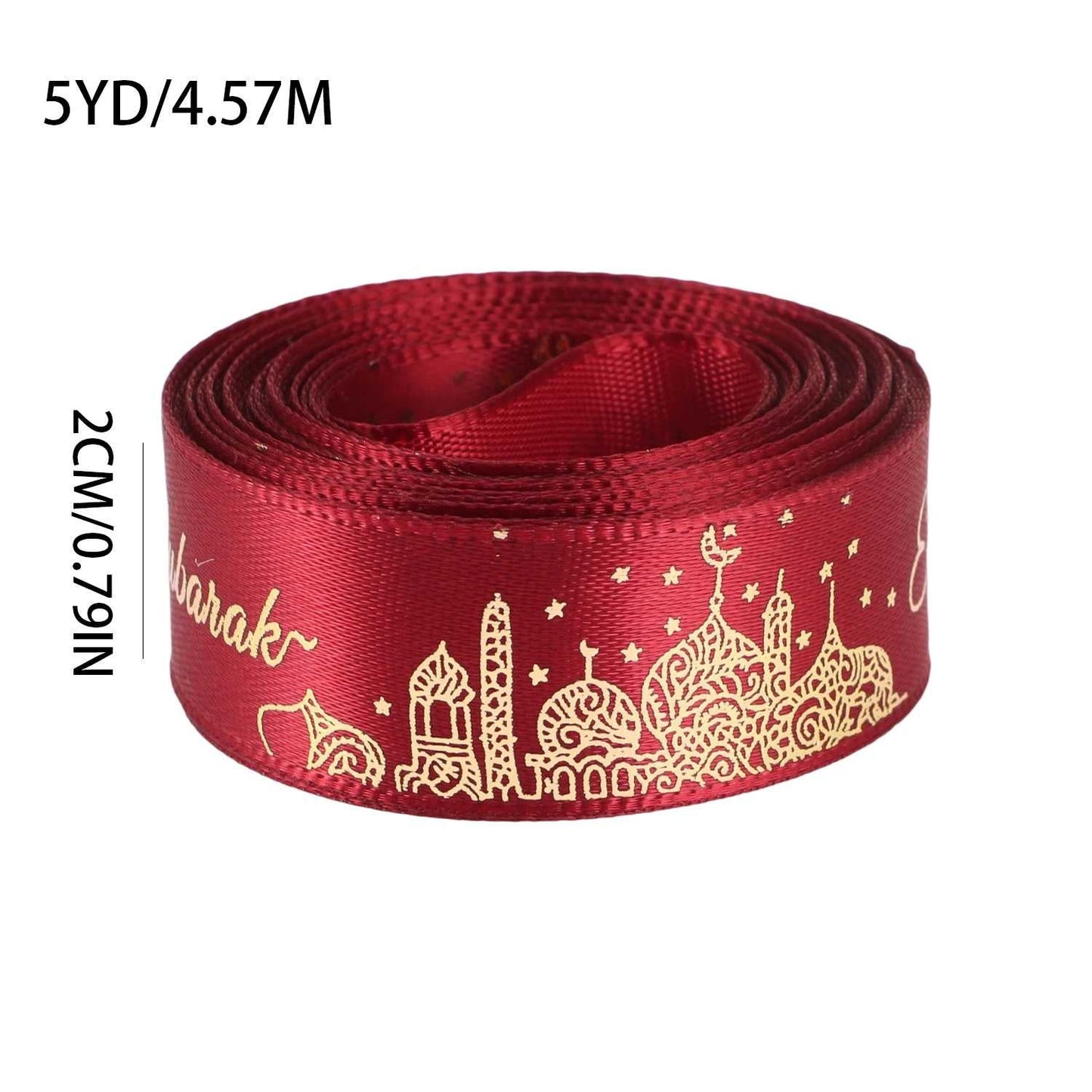 Happy Eid Mubarak Grosgrain Ribbon