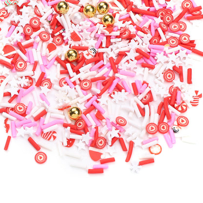Christmas Polymer Clay Spacer Beads
