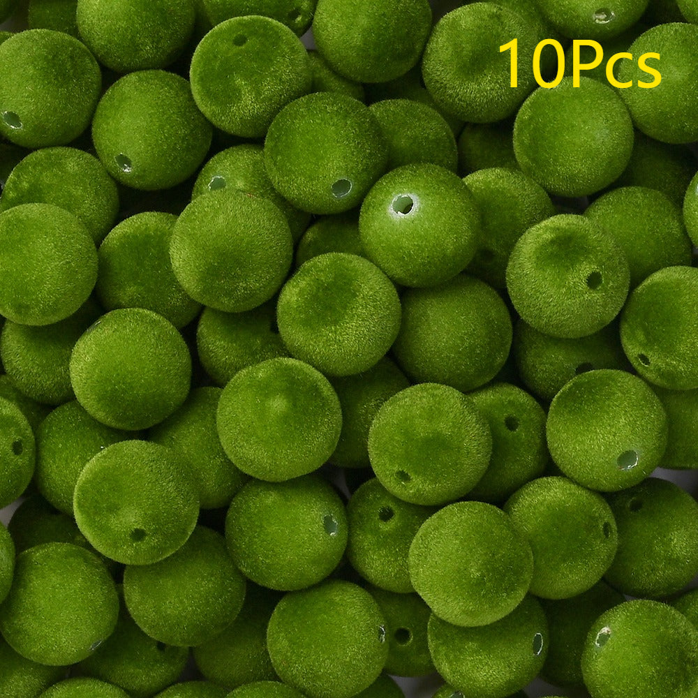 Frosted Round Acrylic Beads