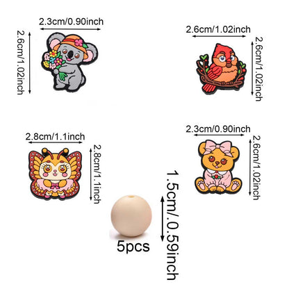 Animal Silicone Beads Kit