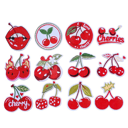 Red Cherry Shaped Patches
