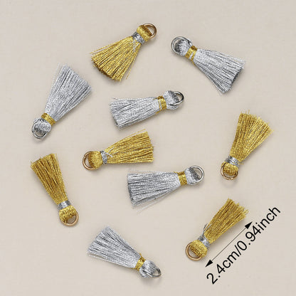 Golden Silver Tassels