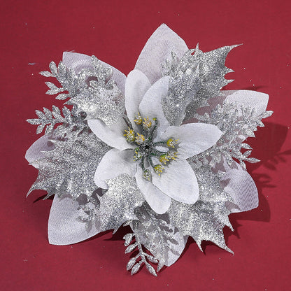 Elegant Handmade Christmas Plastic Flowers