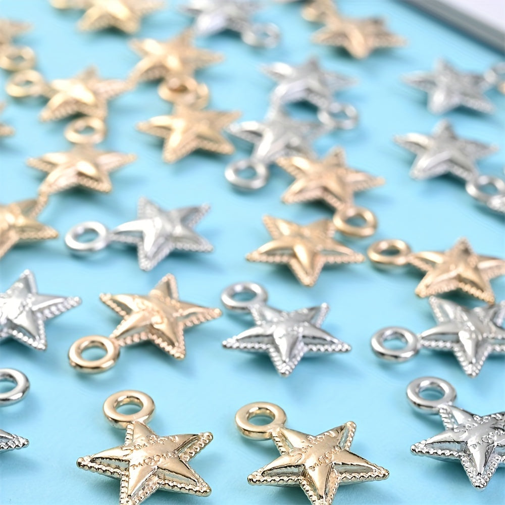 20PCS 12×15mm Antique Star CCB Pendant Beads