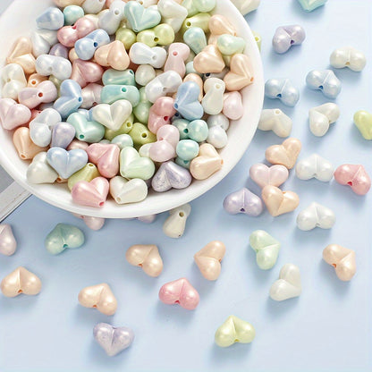 Macaron Heart Acrylic Beads