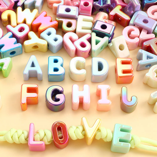 Creative Large Hole Letter Beads