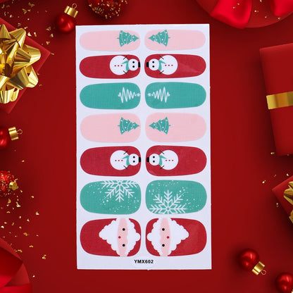 1 Sheet Christmas Nail Wrap Stickers