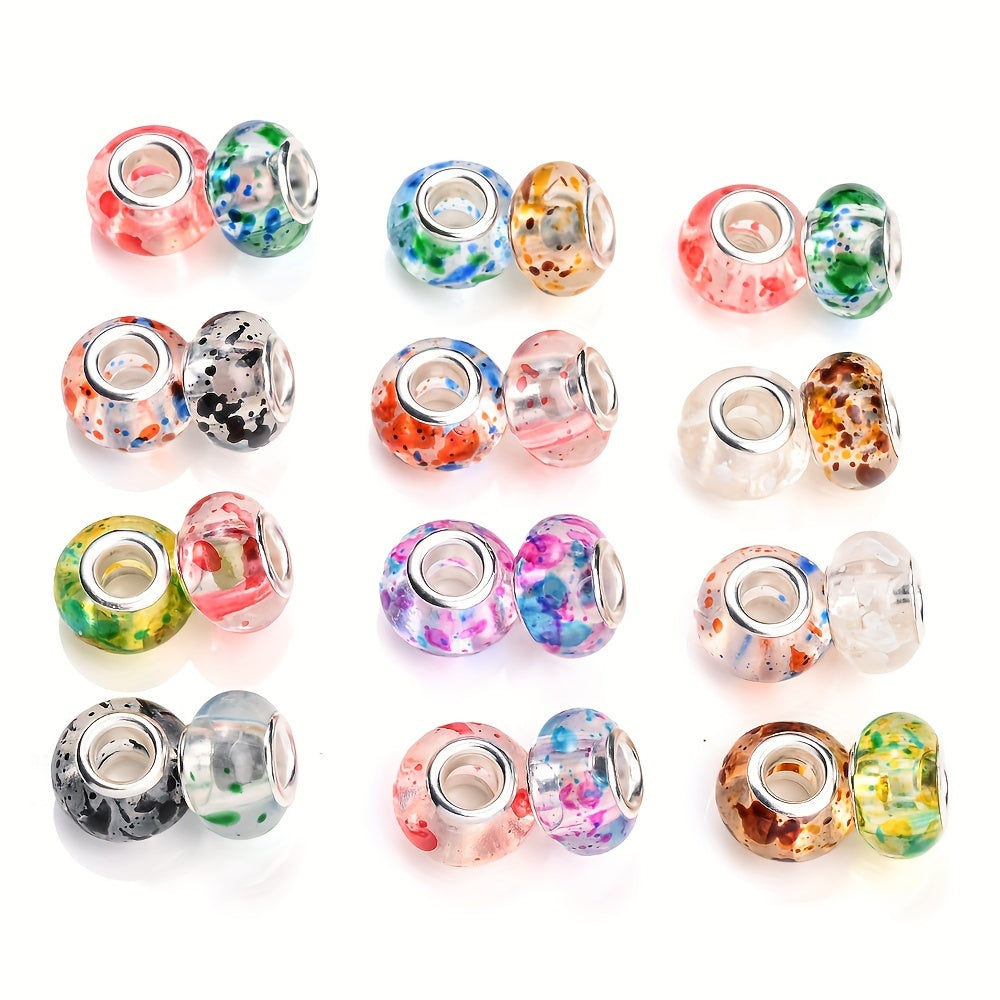 Ink Dot Acrylic Beads
