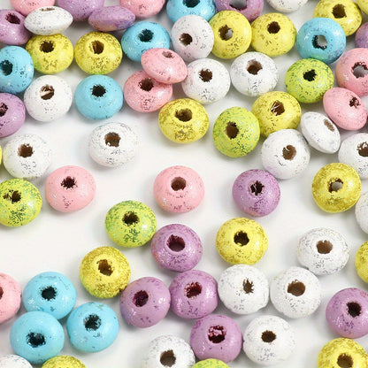 Sequined Abacus Wooden Beads
