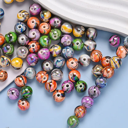AB Bright Watermark Acrylic Beads