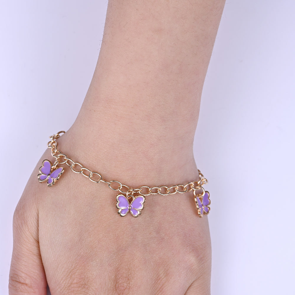 Mixed Color Alloy OT Bracelet Chains