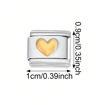 Golden Arabic Numeral Bracelet Module