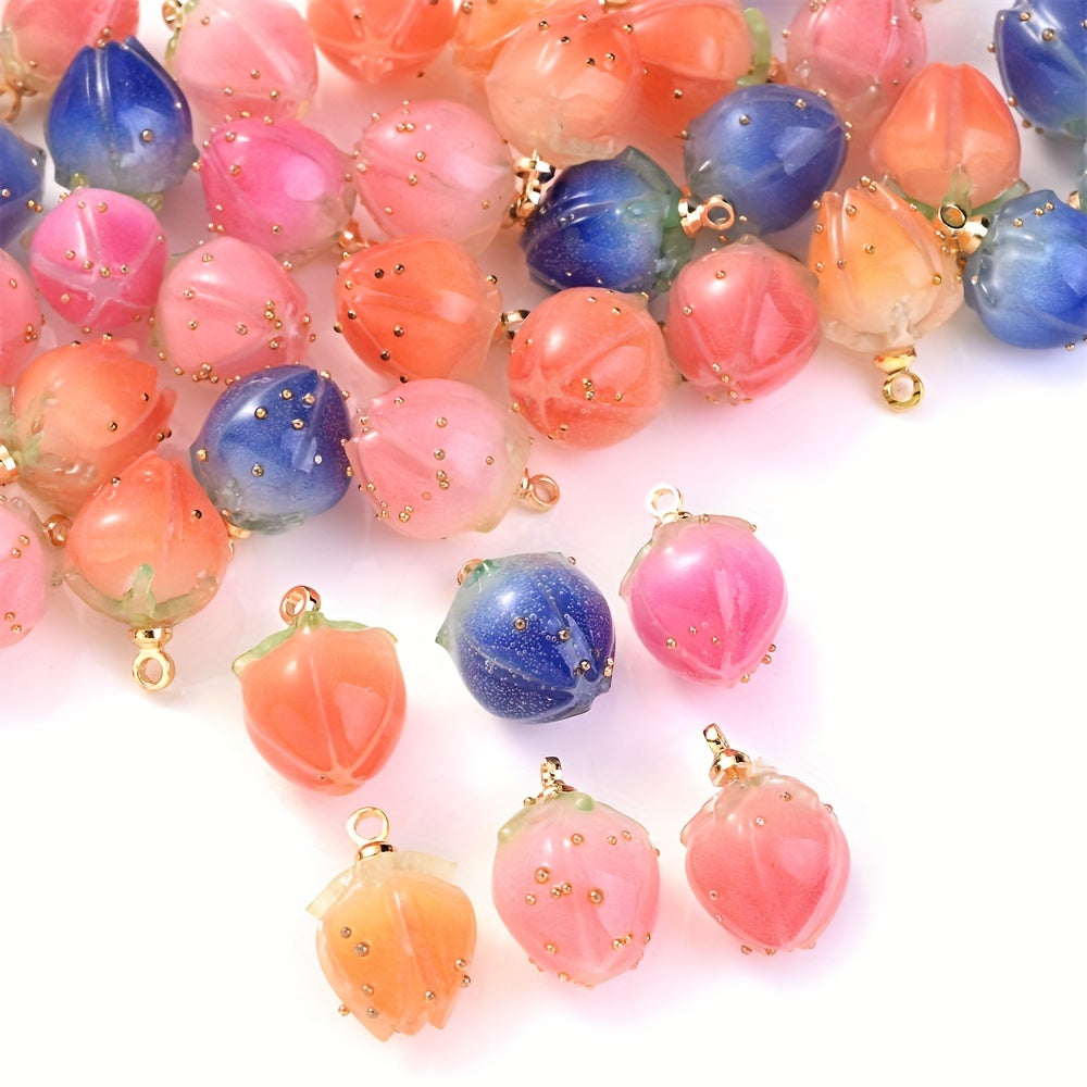 Acrylic Flower Bud Charms