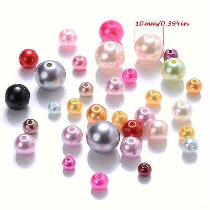 Multicolor ABS Round Beads