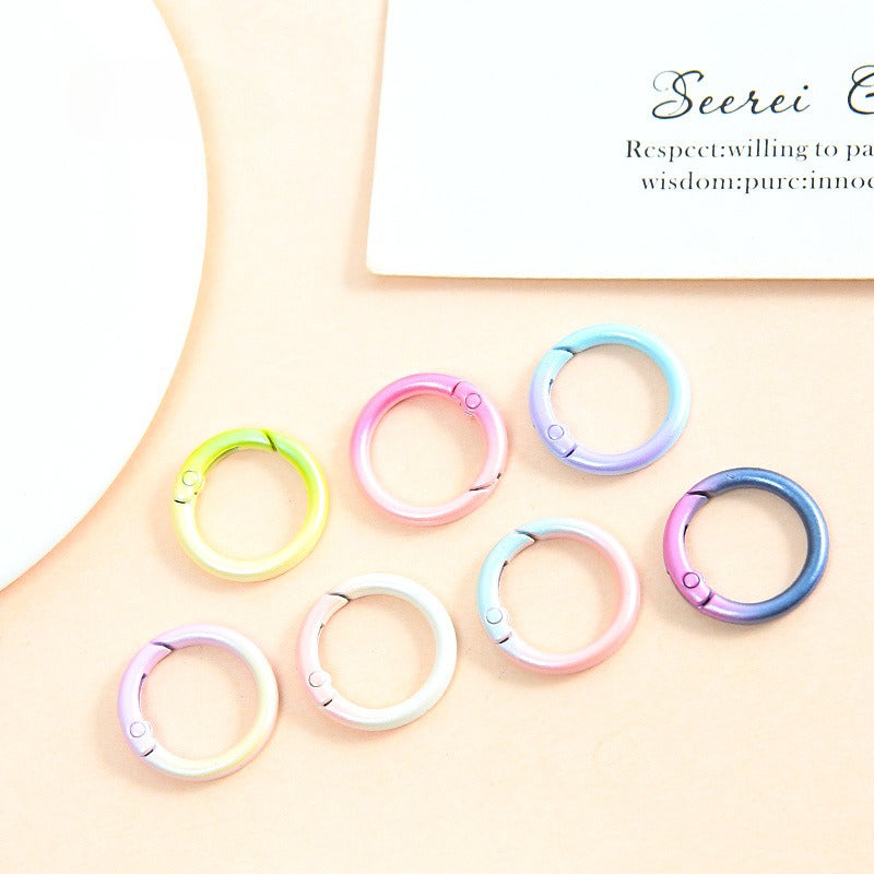20PCS 25×19mm Gradient Spring Gate O-Ring Buckle Set