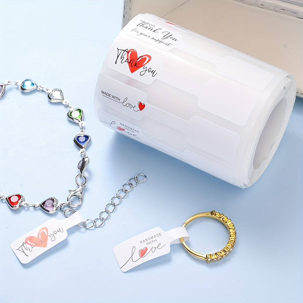 White Love Jewelry Price Labels