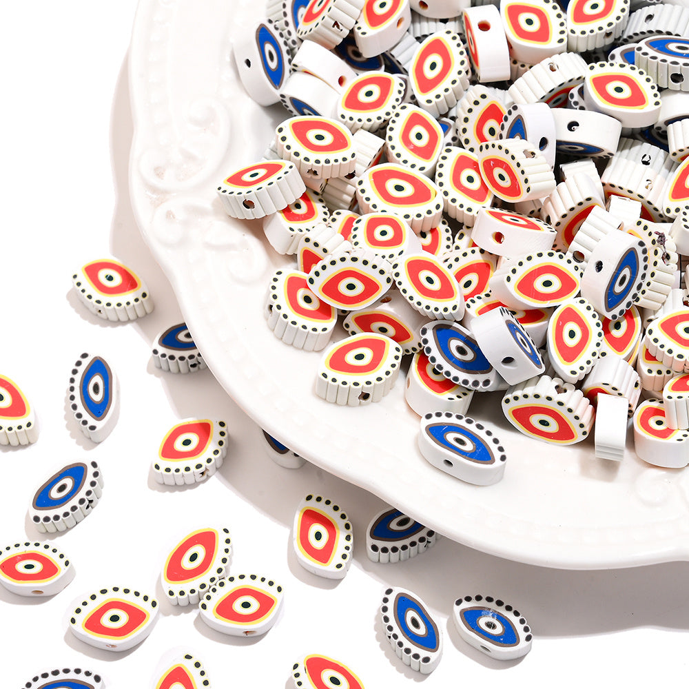 Evil Eye Polymer Clay Beads