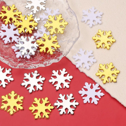Plastic Snowflake Ornaments